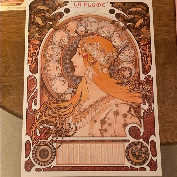 Vintage Art Nouveau Posters Set 7x10 Prints - Picture 2 of 6